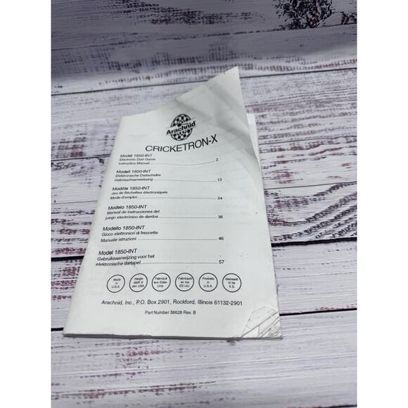 Vintage Arachnid Model 1850-EMD Electronic Dart Game 301 501 Cricket Ace HiScore - Picture 7 of 7